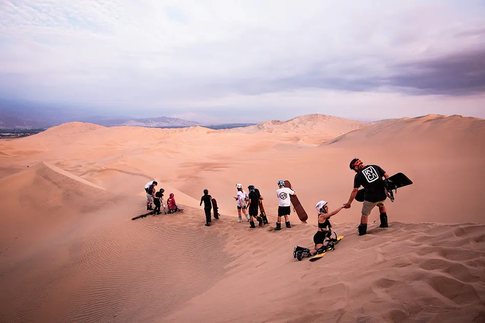 Sandboarding in Huacachina Sandboarding in Huacachina